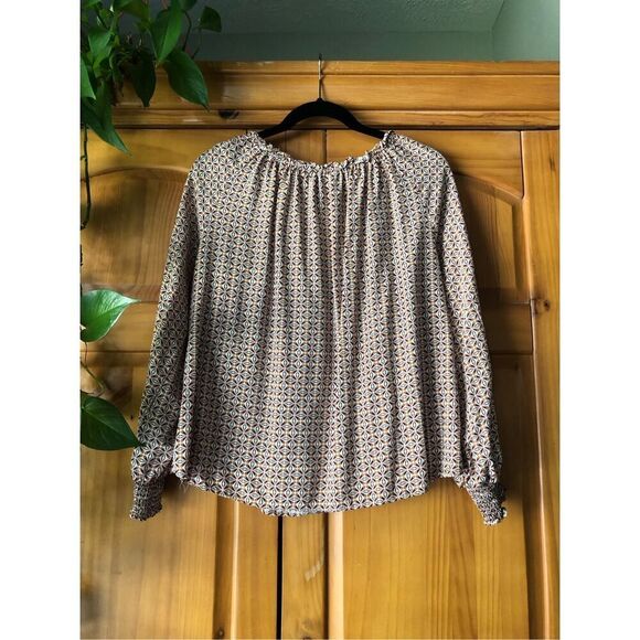 Max Studio Tie Neck Blouse Size Small - Picture 6 of 11
